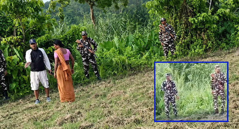 सुस्ता क्षेत्रमा भारतीय सुरक्षाकर्मी हरियारसहित प्रवेश, स्थानीयको प्रतिकार