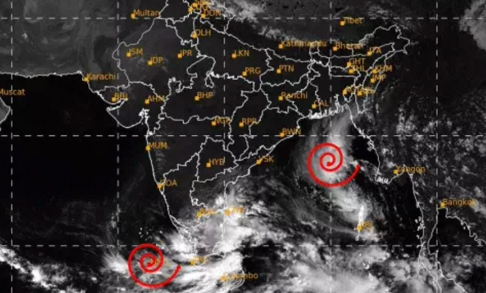 चक्रवात ‘अर्नब’को प्रभाव नेपालमा पनि पर्ने, विहिबारदेखि भारी वर्षाको सम्भावना